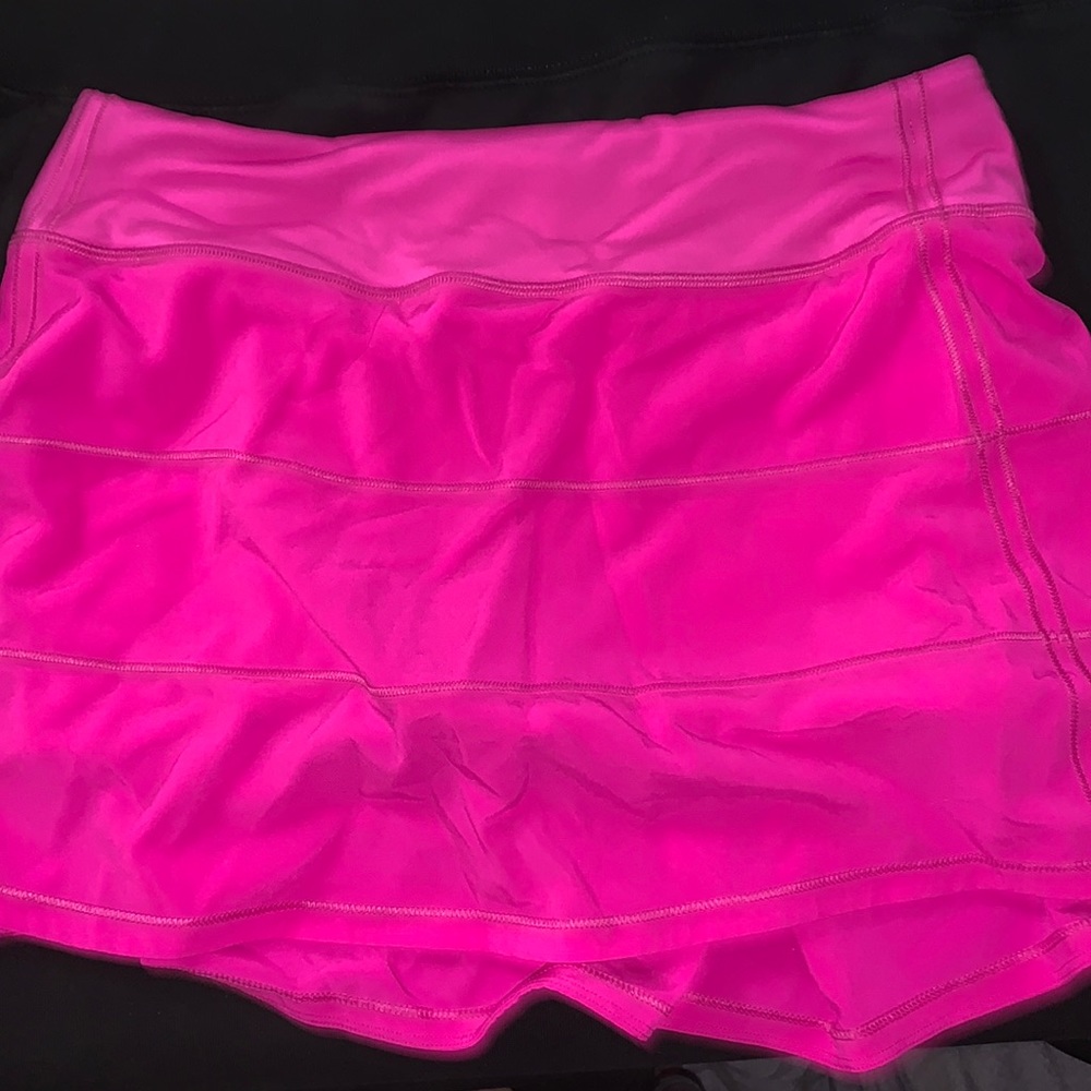 pace rival long pow pink lululemon skirt size 8